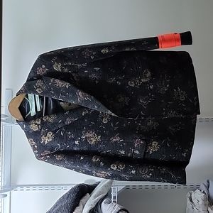 Off White Floral Blazer